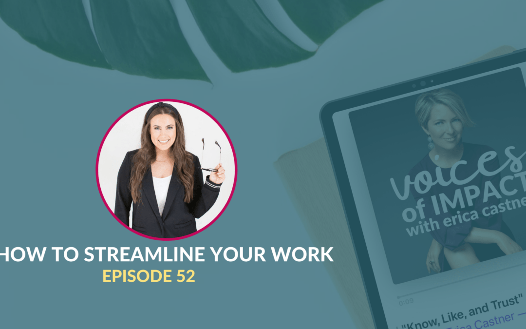 How to Streamline Your Work with Liz Illg- Episode 52